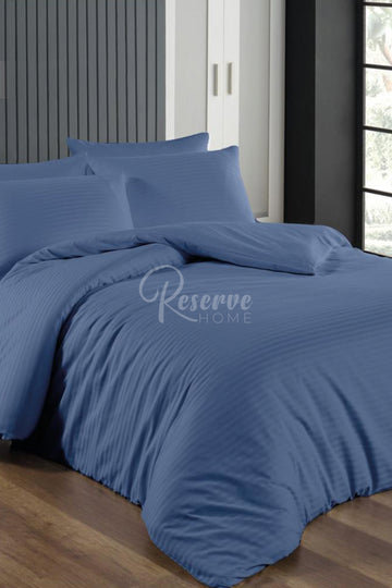 Granada - Mavi Saten Nevresim Takımı