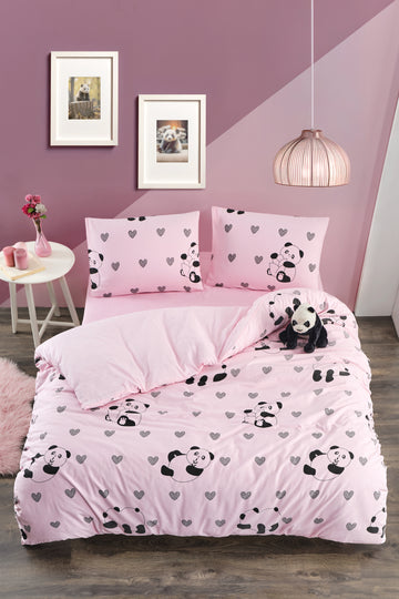 Albin - Pembe Panda Nevresim Takımı