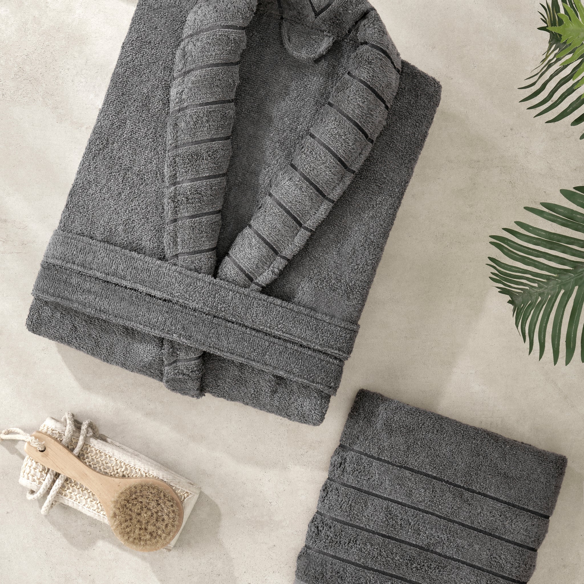 Carla- Antrasit Havlulu Bornoz Seti