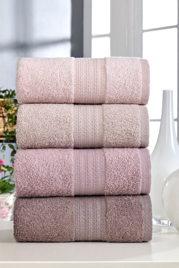 Rainbow - 4'lü Pudra Havlu Seti